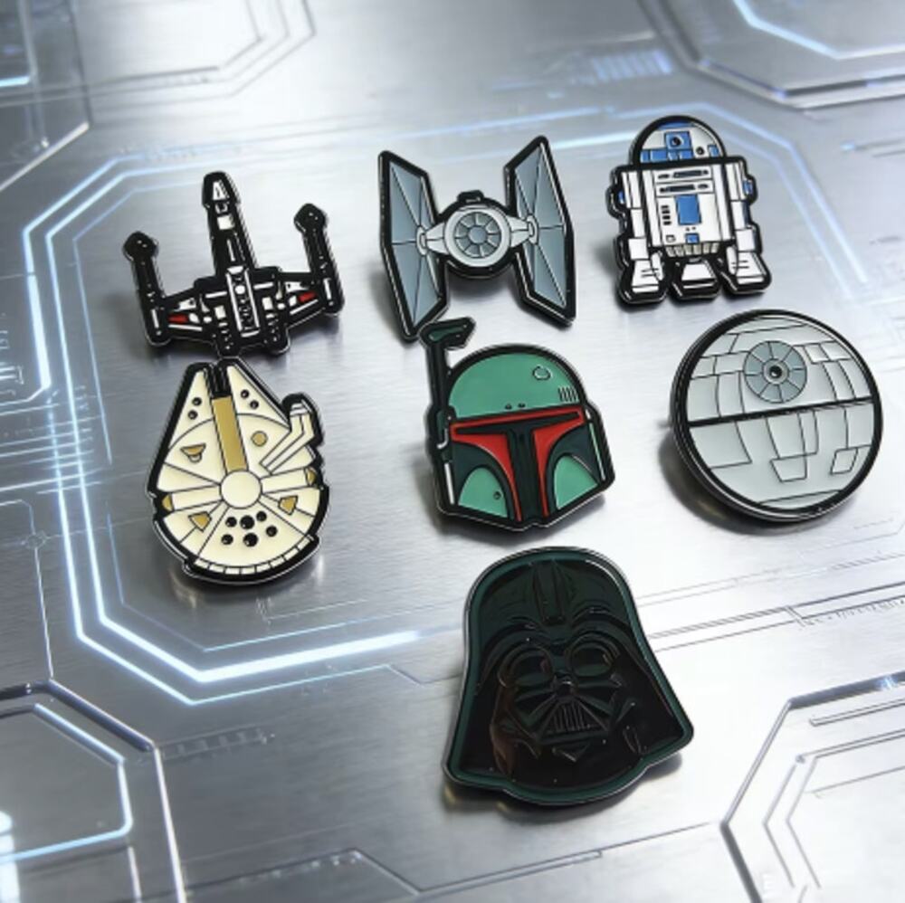 Disney x Star Wars Enamel Pin Set of 7 Pins, New